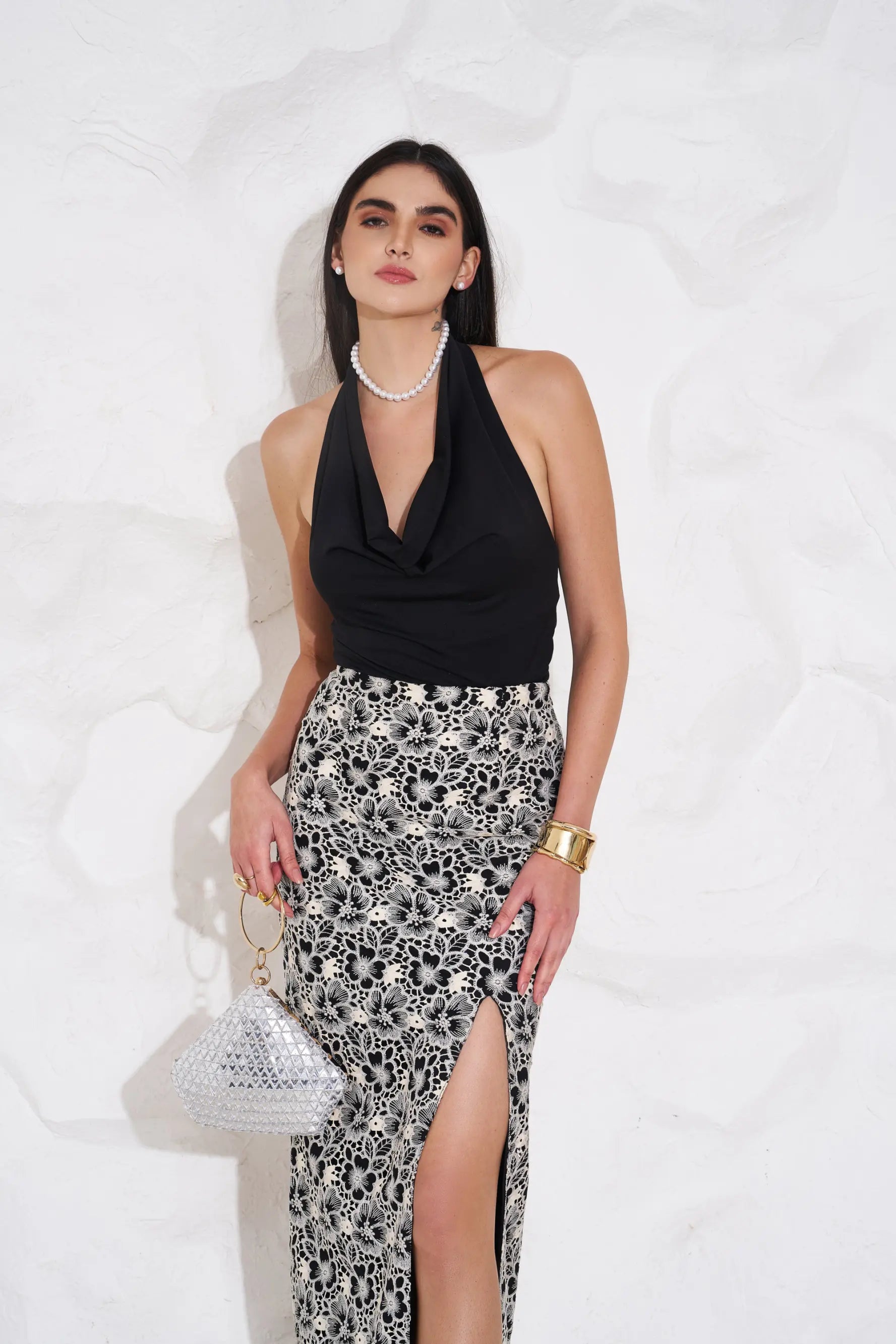 KYLIE Cowl Top and EMMA Skirt Co-ord - SET