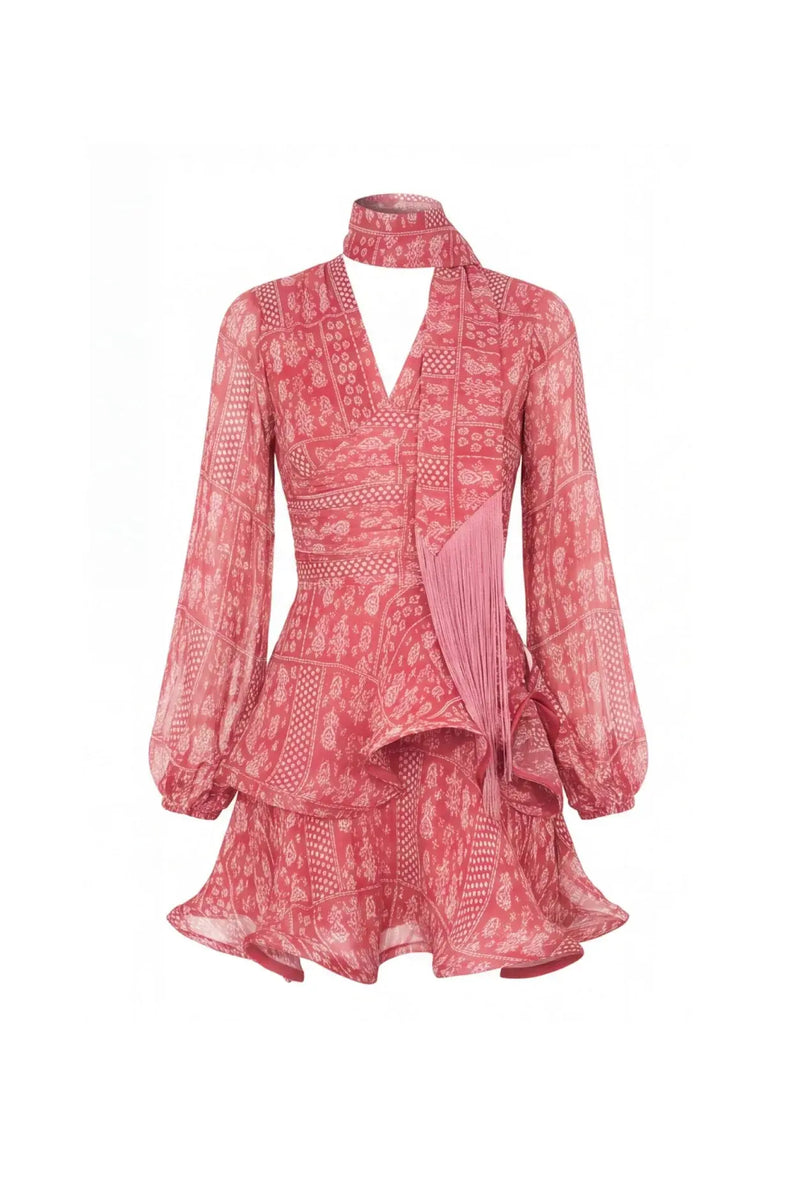 LUCY Printed Ruffle Dress