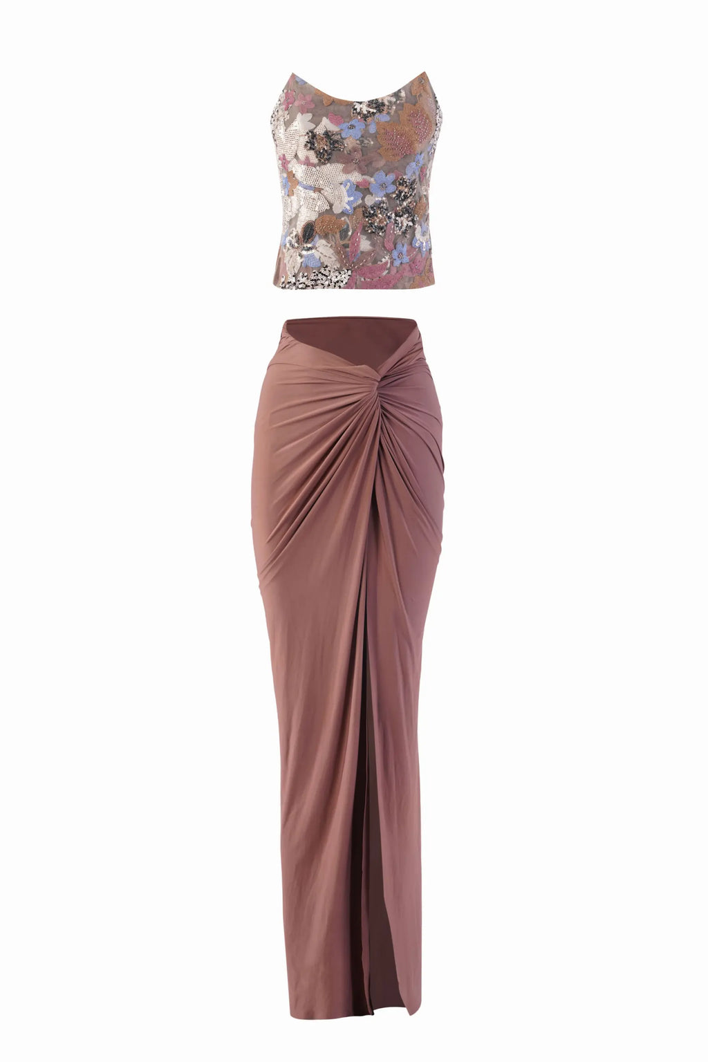 LUMI Corset Top and LAYLA Draped Skirt Co-ord - SET