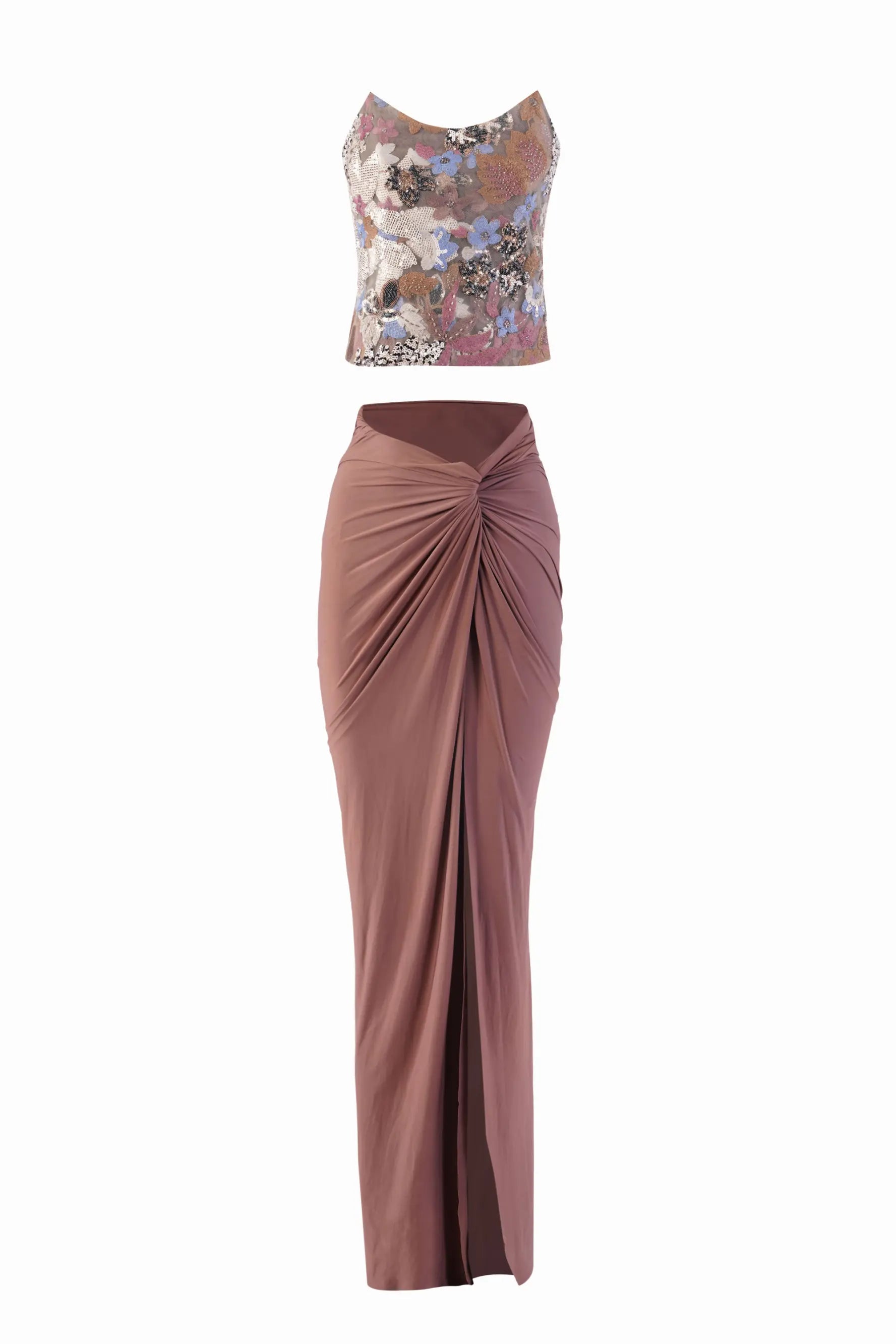 LUMI Corset Top and LAYLA Draped Skirt Co-ord - SET