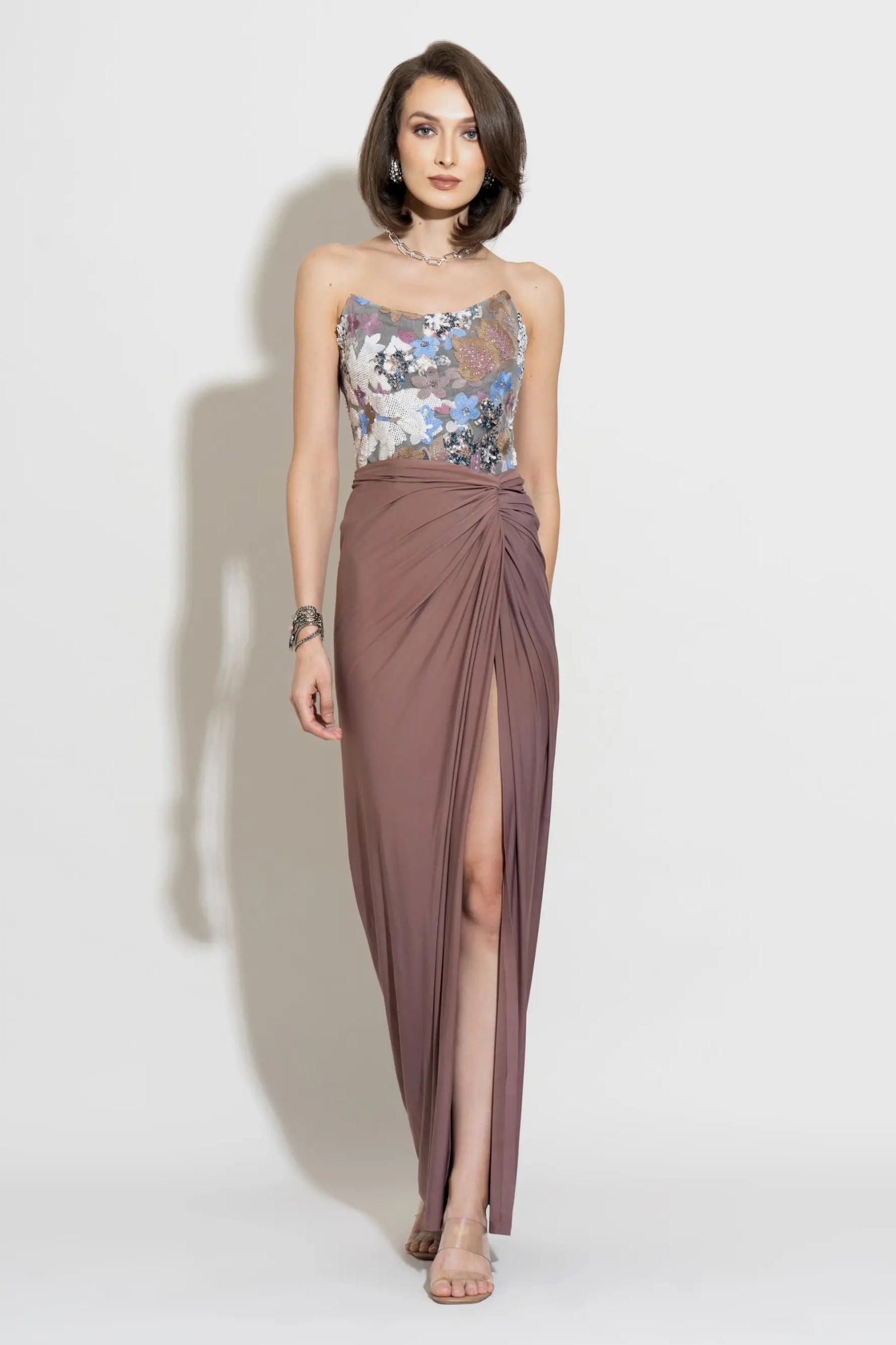 LUMI Corset Top and LAYLA Draped Skirt Co-ord - SET