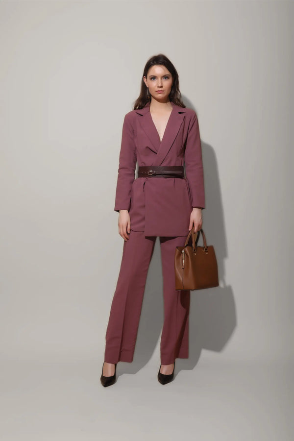 Mauve High Waist Pants - PANTS