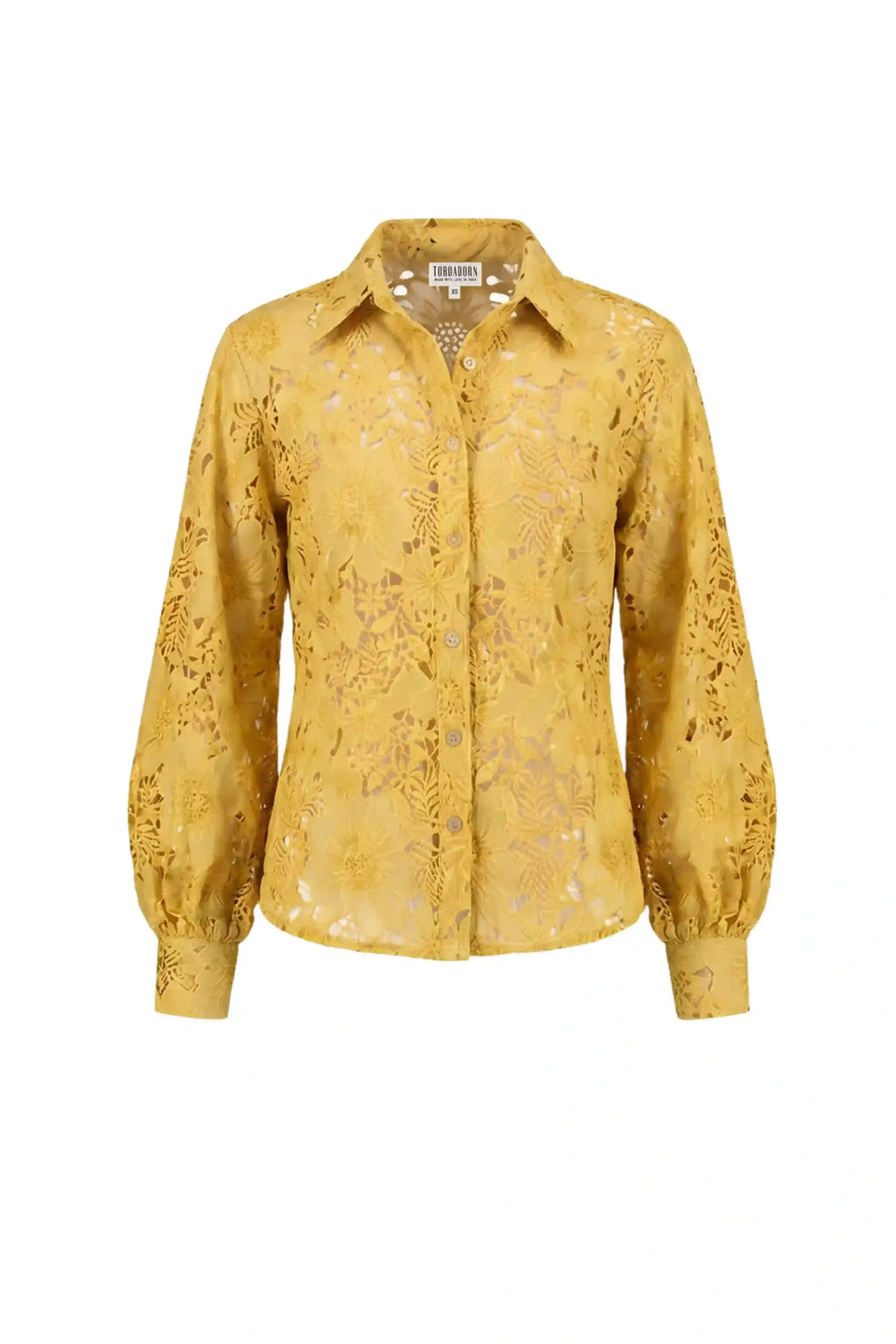 Mellow Yellow Cutwork Shirt - SHIRTS