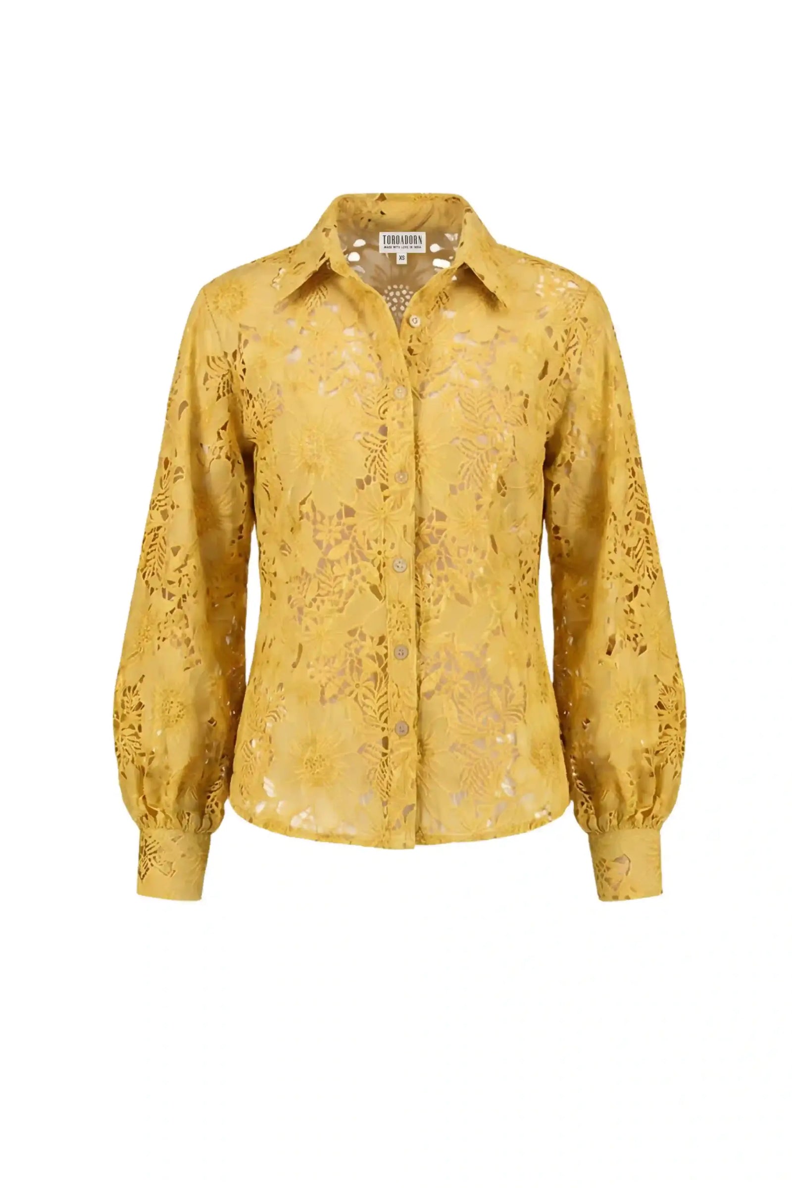 Mellow Yellow Cutwork Shirt - SHIRTS