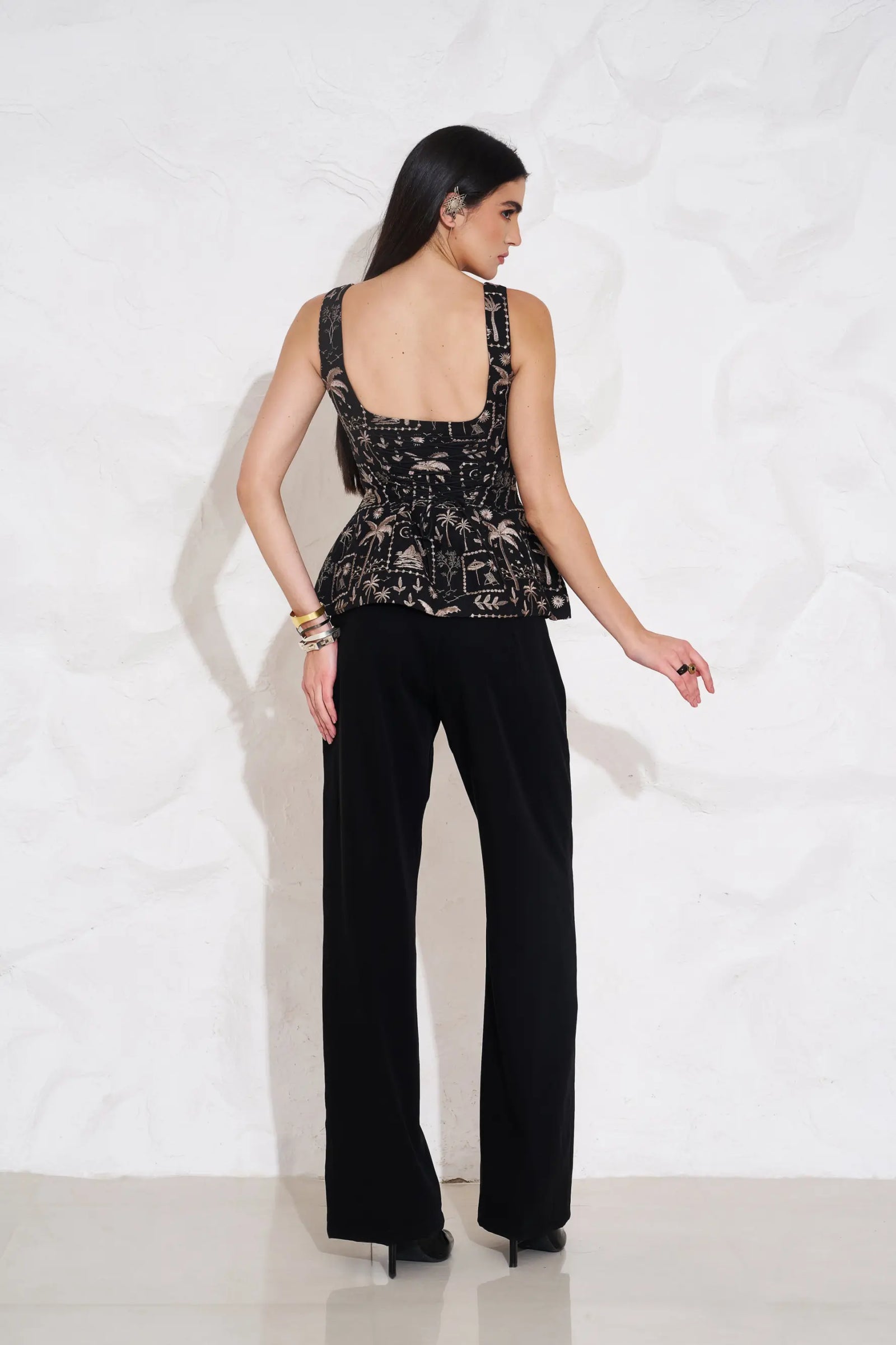 MIA Embroidered Peplum - TOPS