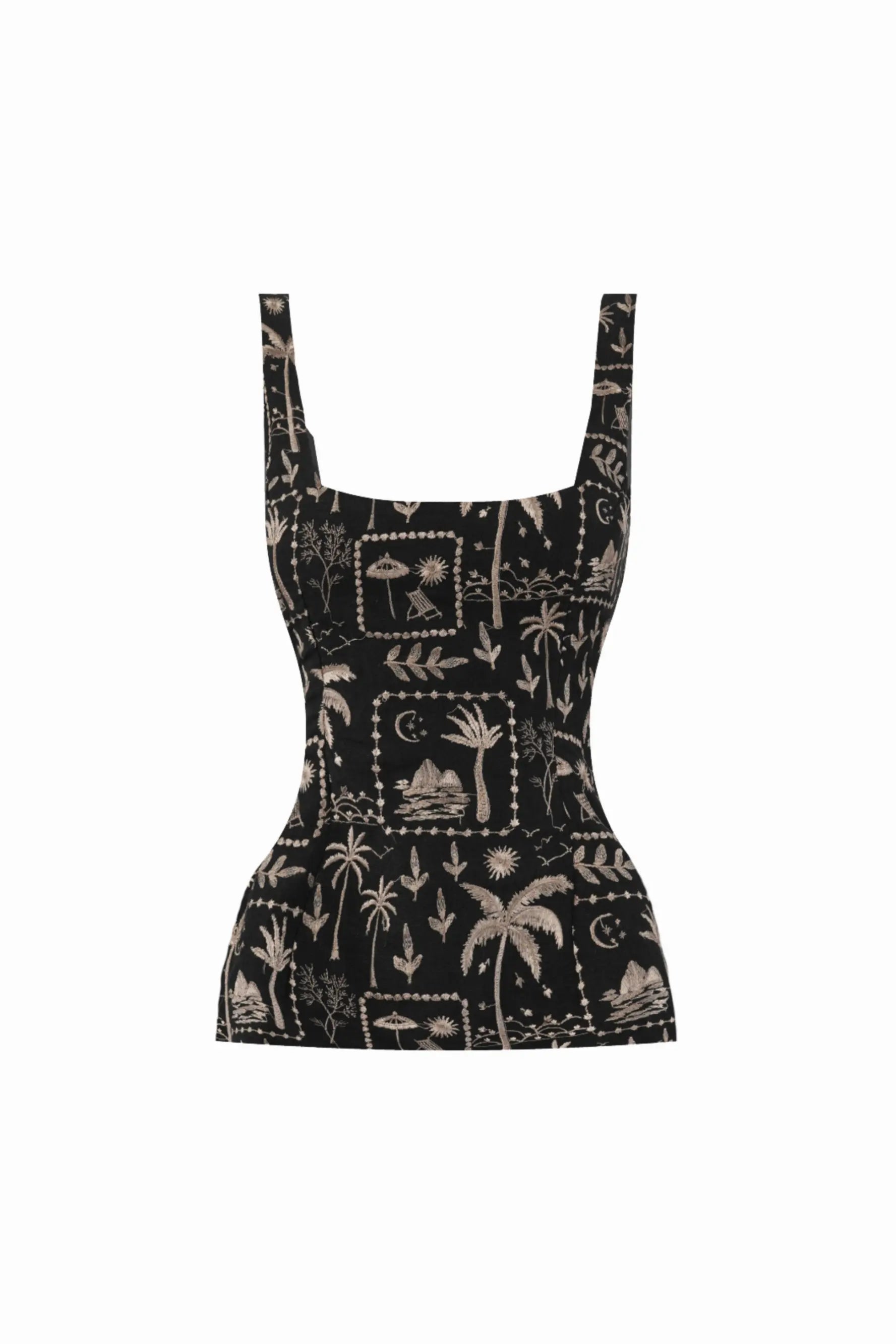 MIA Embroidered Peplum - TOPS