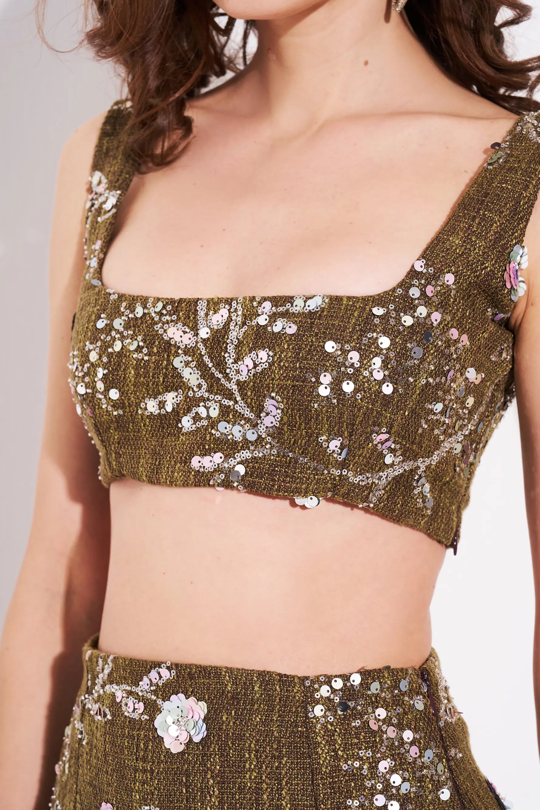 MILENA Embroidered Crop
