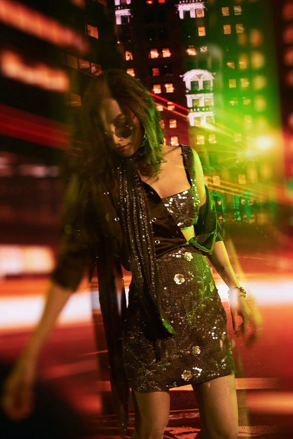 MILENA Embroidered Mini Skirt