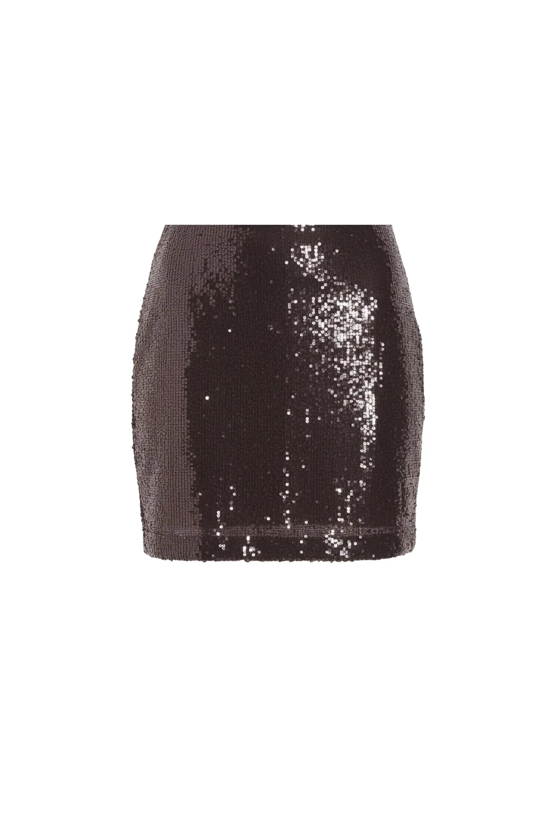 MORGAN Sequins Mini Skirt