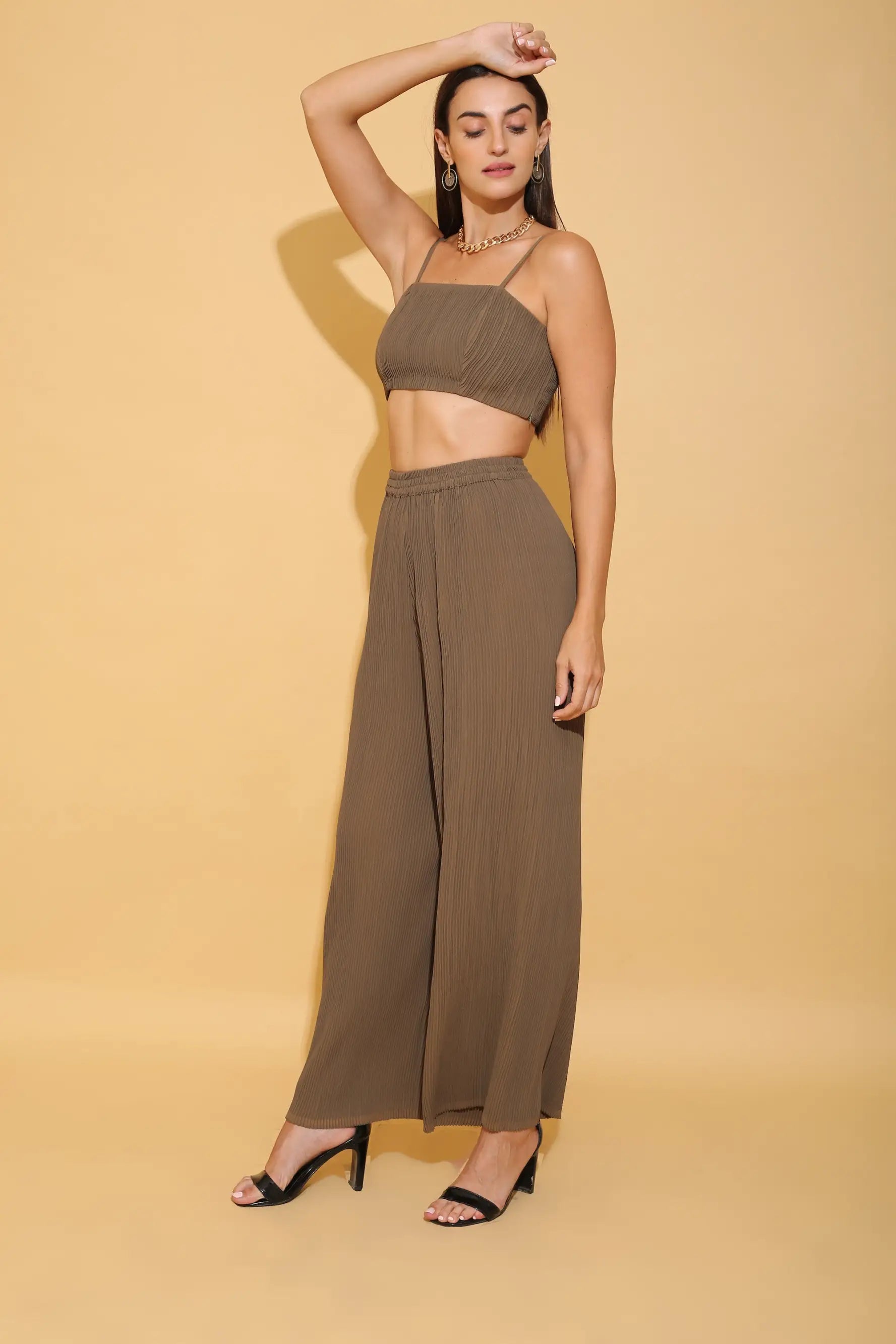 Moss Grey Multi-Purpose Crop Top - TOPS