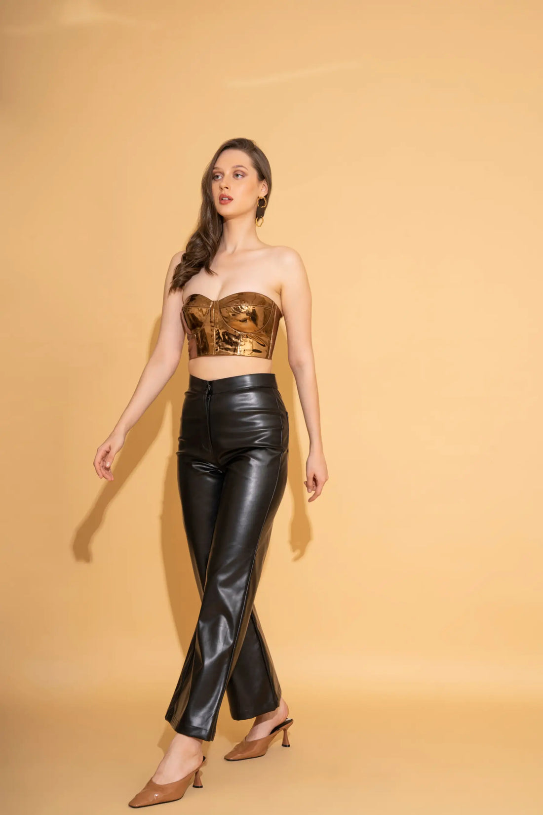 Oscar Gold Corset Top - TOPS