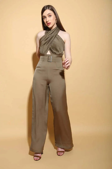 Pleated Torso Jumpsuit - Jumpsuits