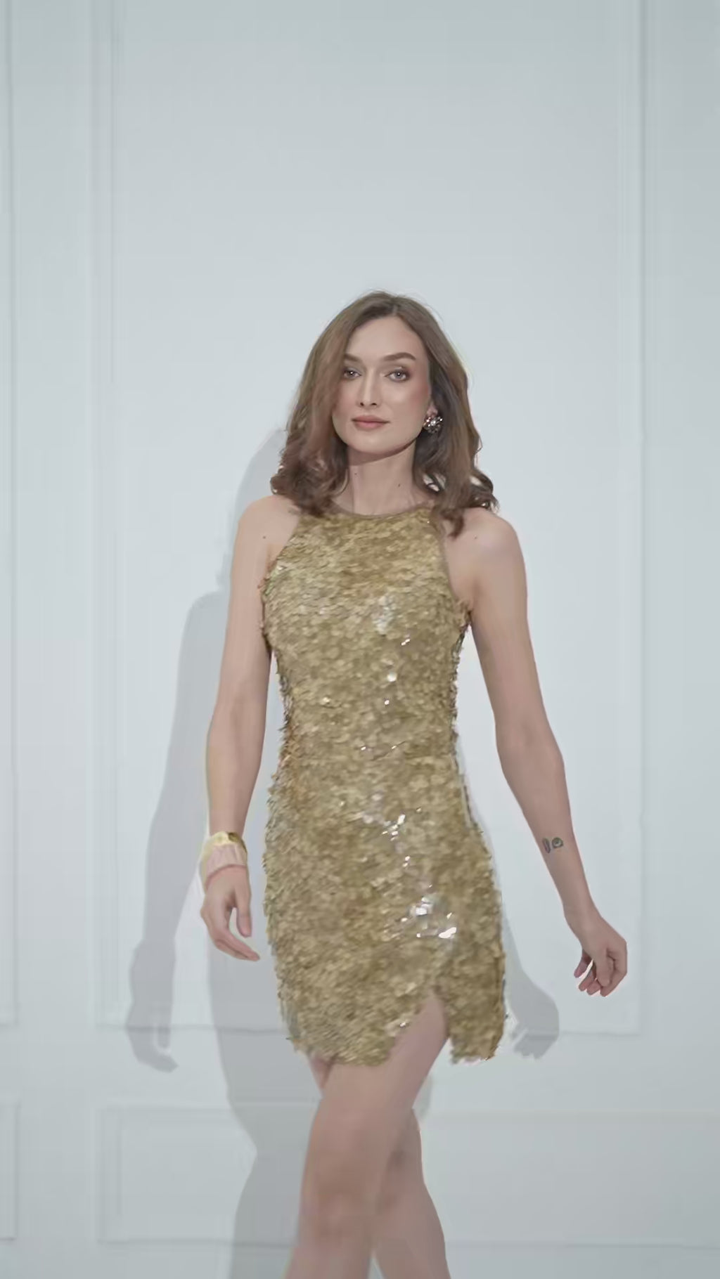 BRIA Overlap Mini Skirt