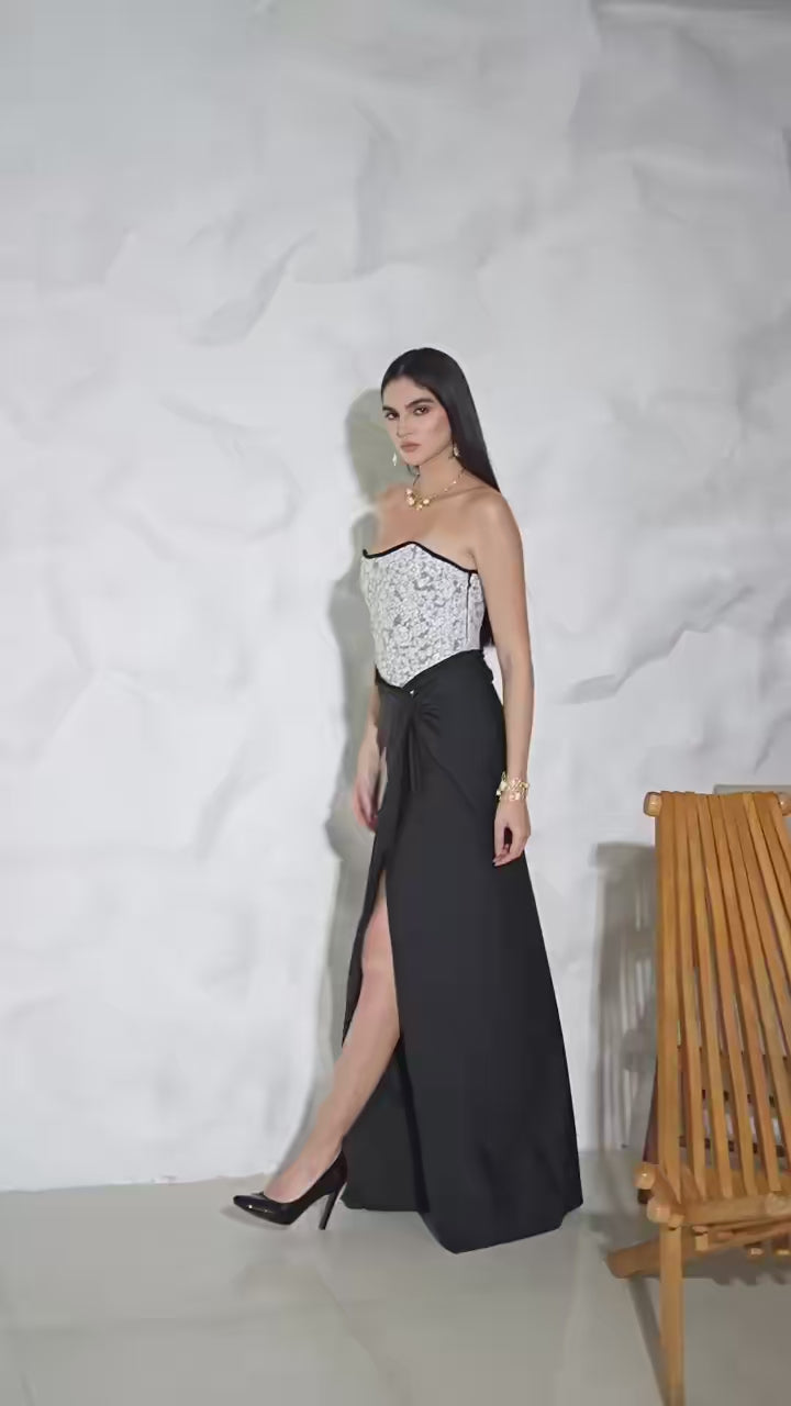 ALICE Corset and KYLIE Draped Skirt Co-ord