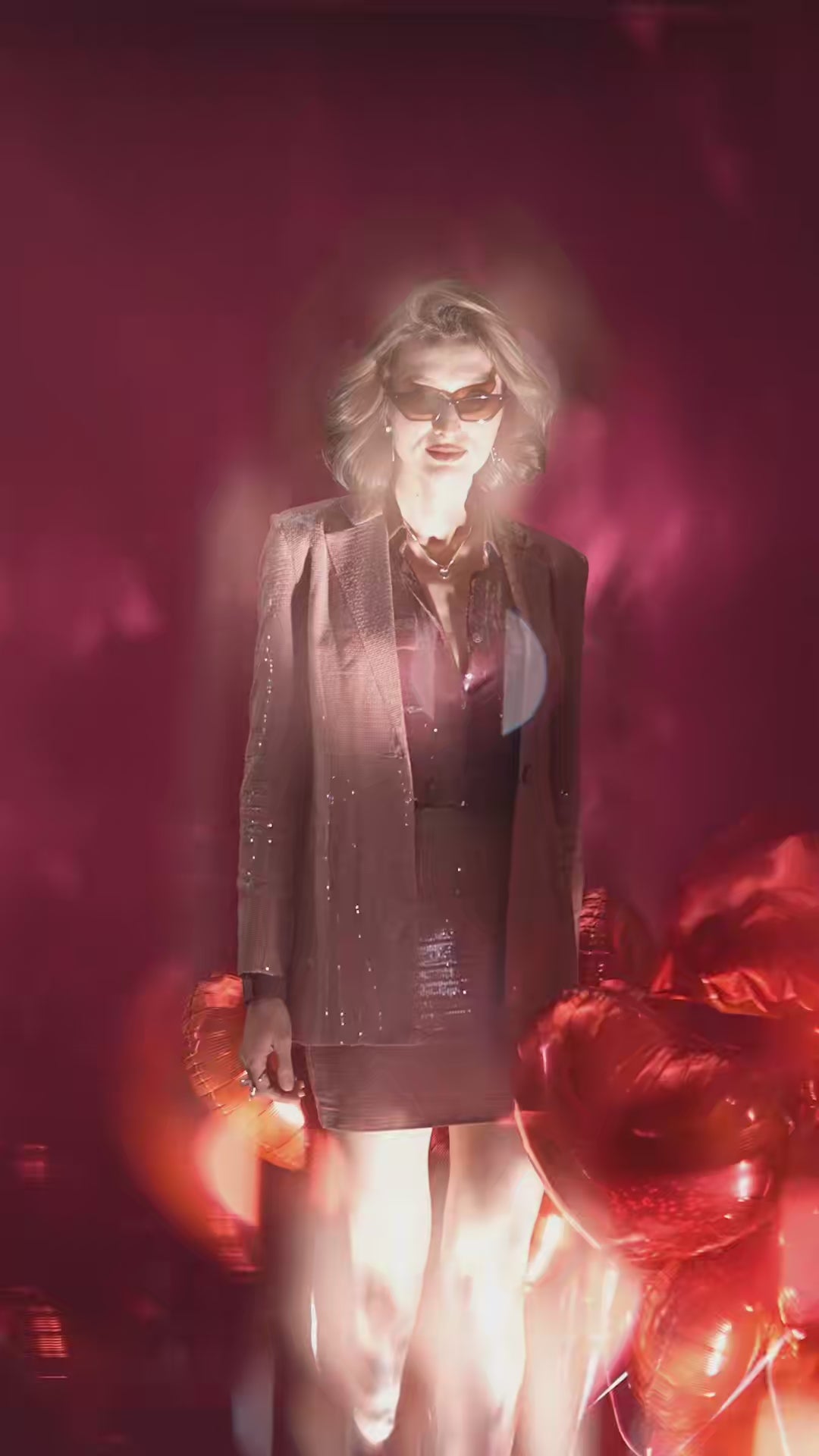 Dusty Rose Sequins Co-ord Set