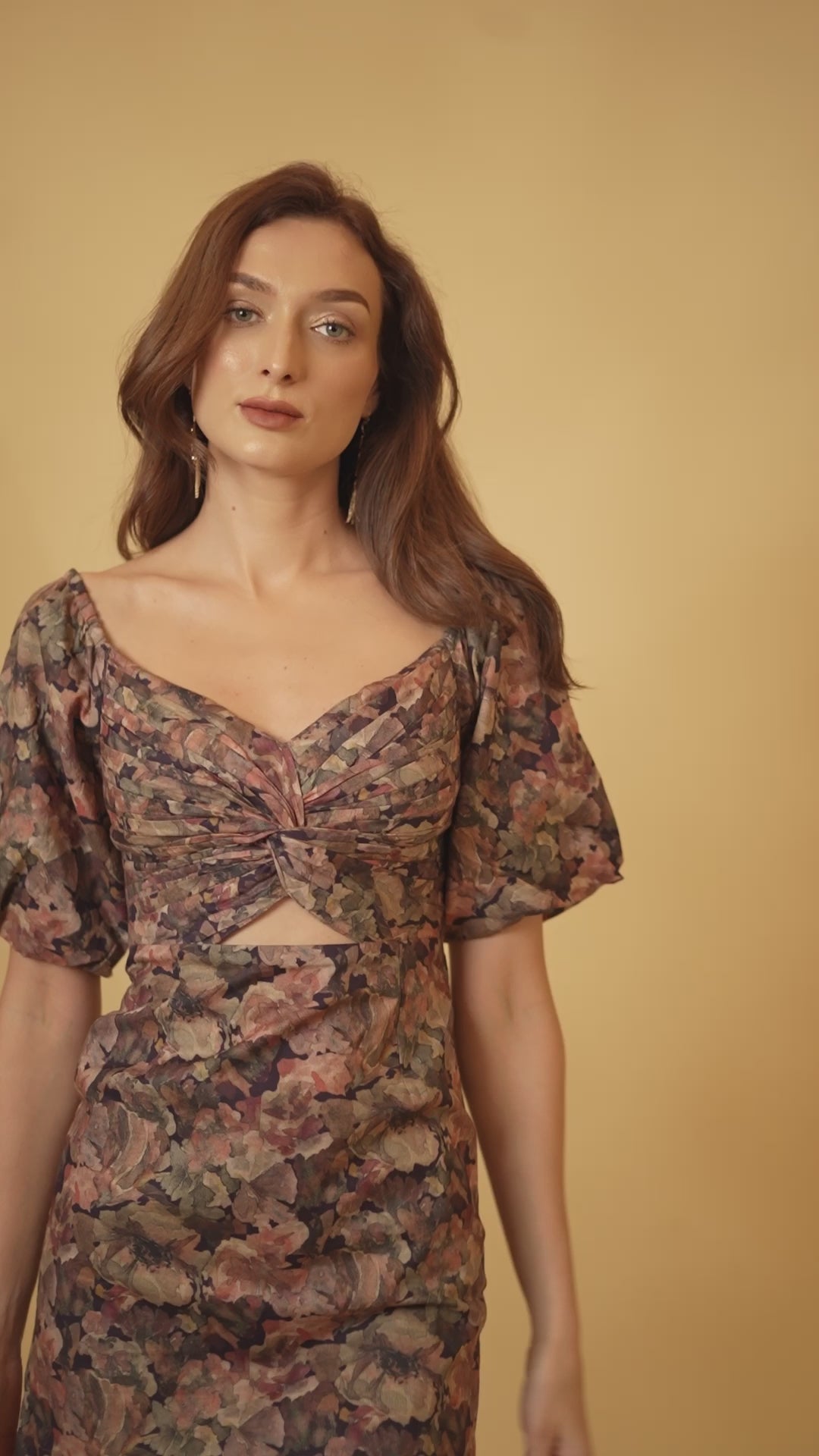 Mulberry Vintage Floral Dress