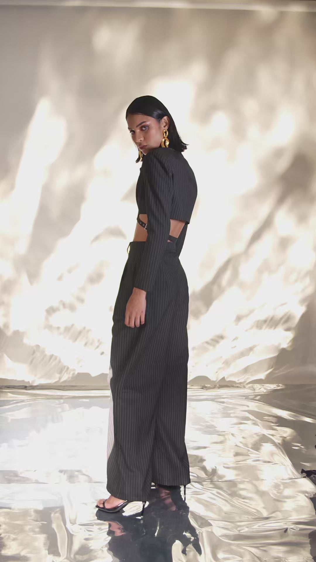 MARCELLA Crop Blazer and Suiting Pants Co-ord Set