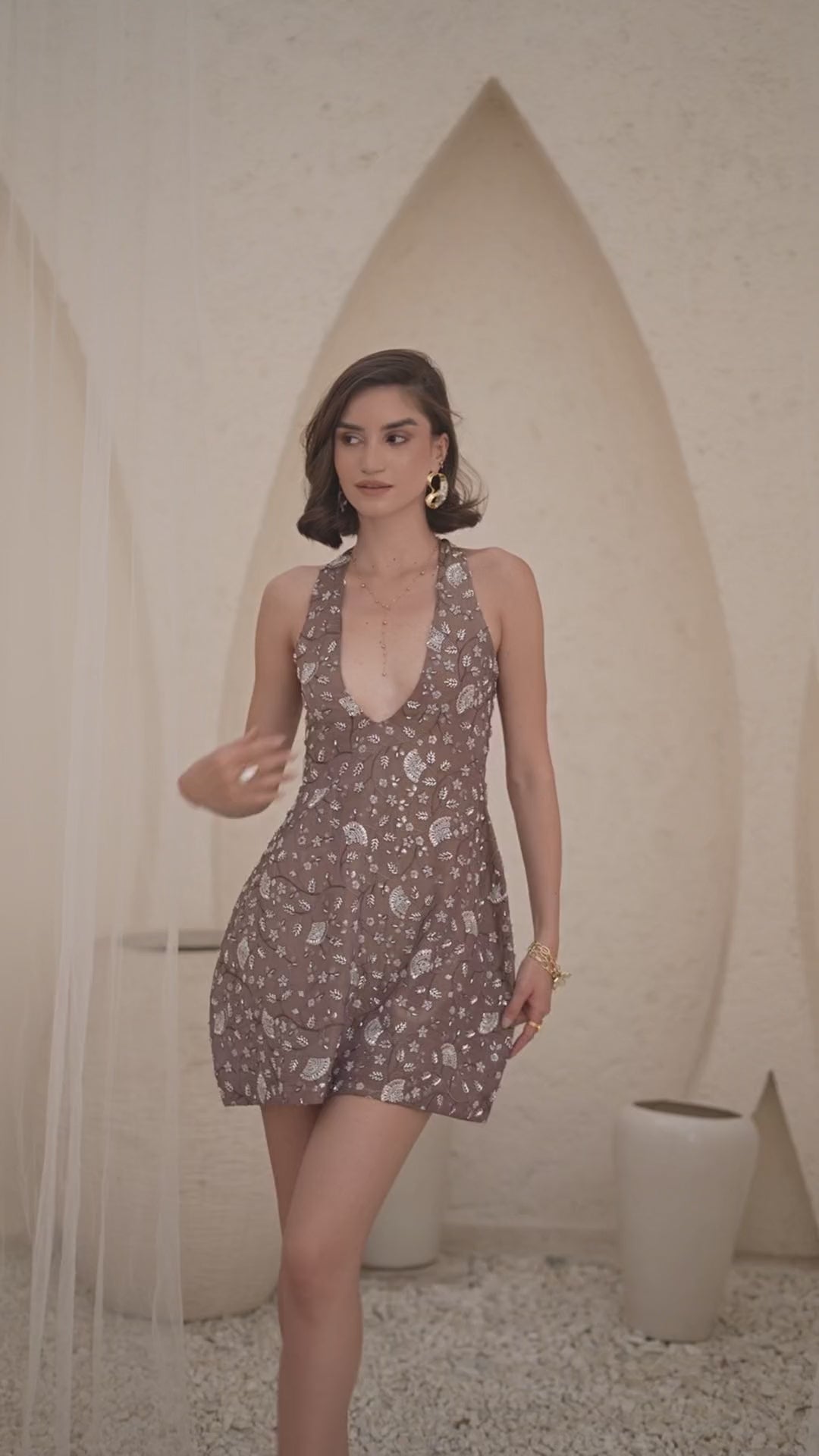 TYLA Embroidered Mini