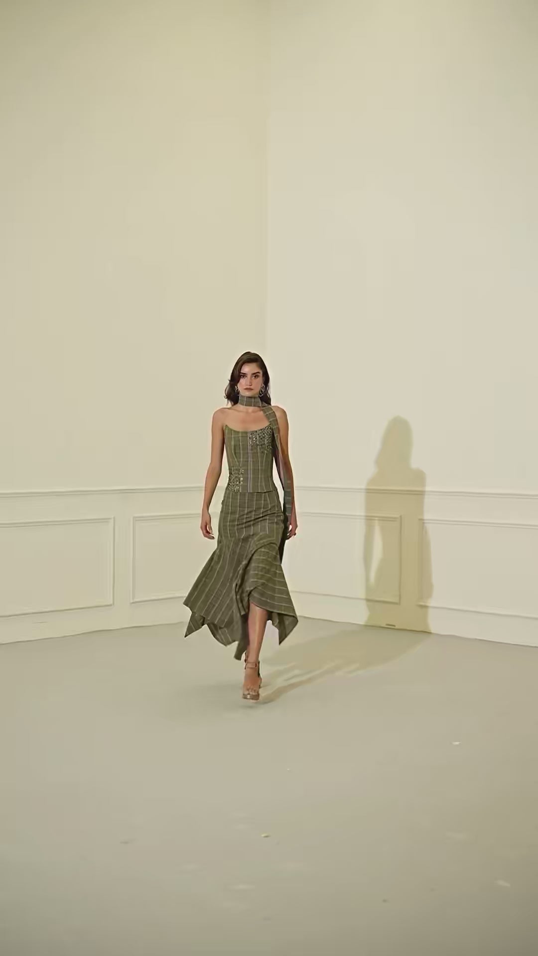 BRIDGET High-Low Midi Skirt