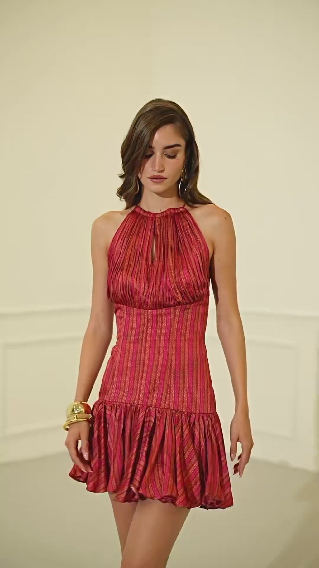 ELIO Corset Ruffled Mini