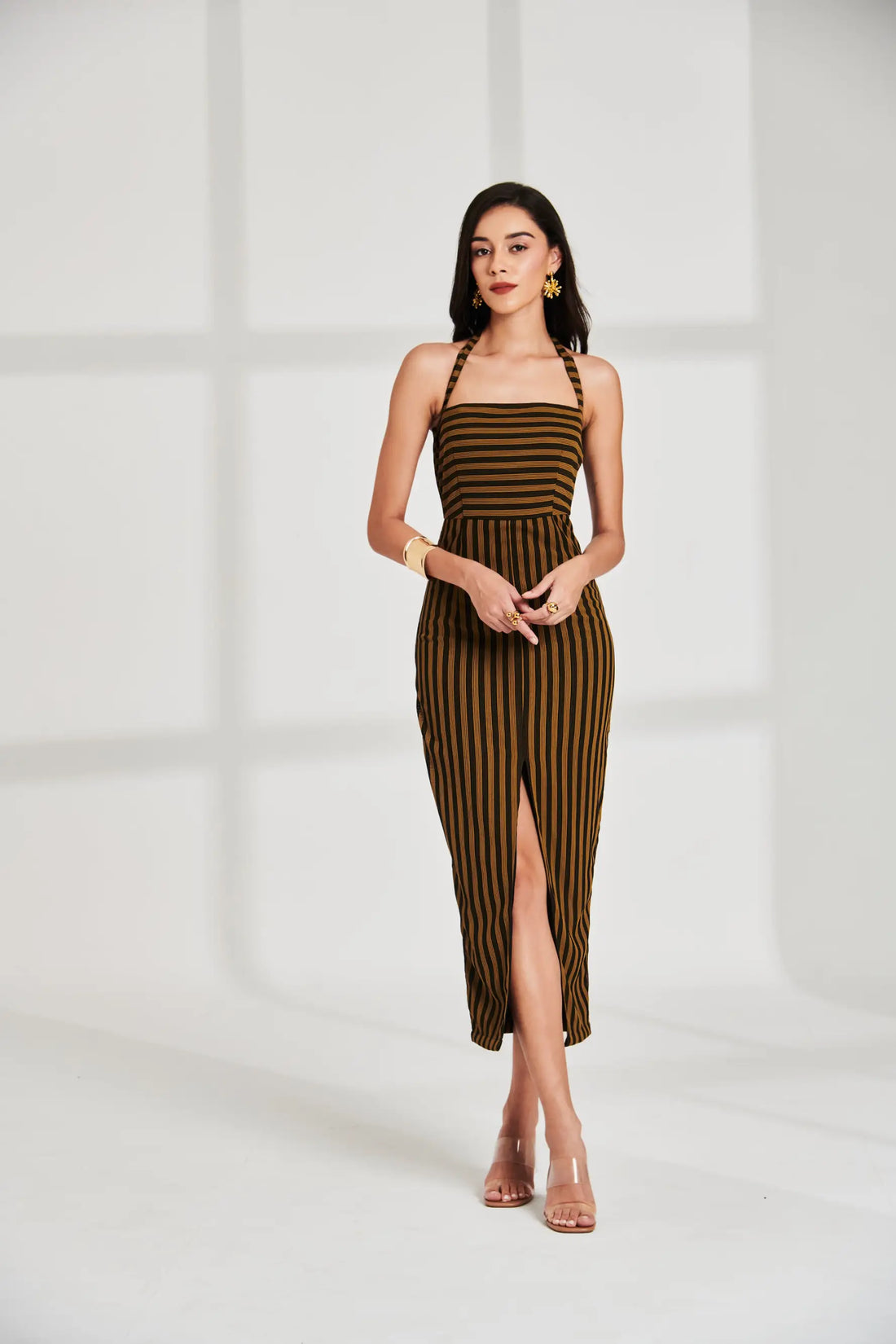 QUINN Halter Midi - DRESSES