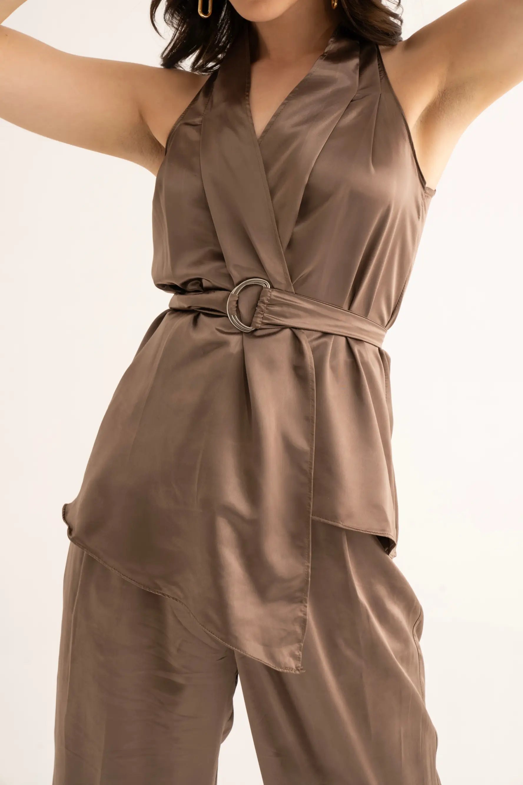 Royal Satin D-Ring Top - TOPS