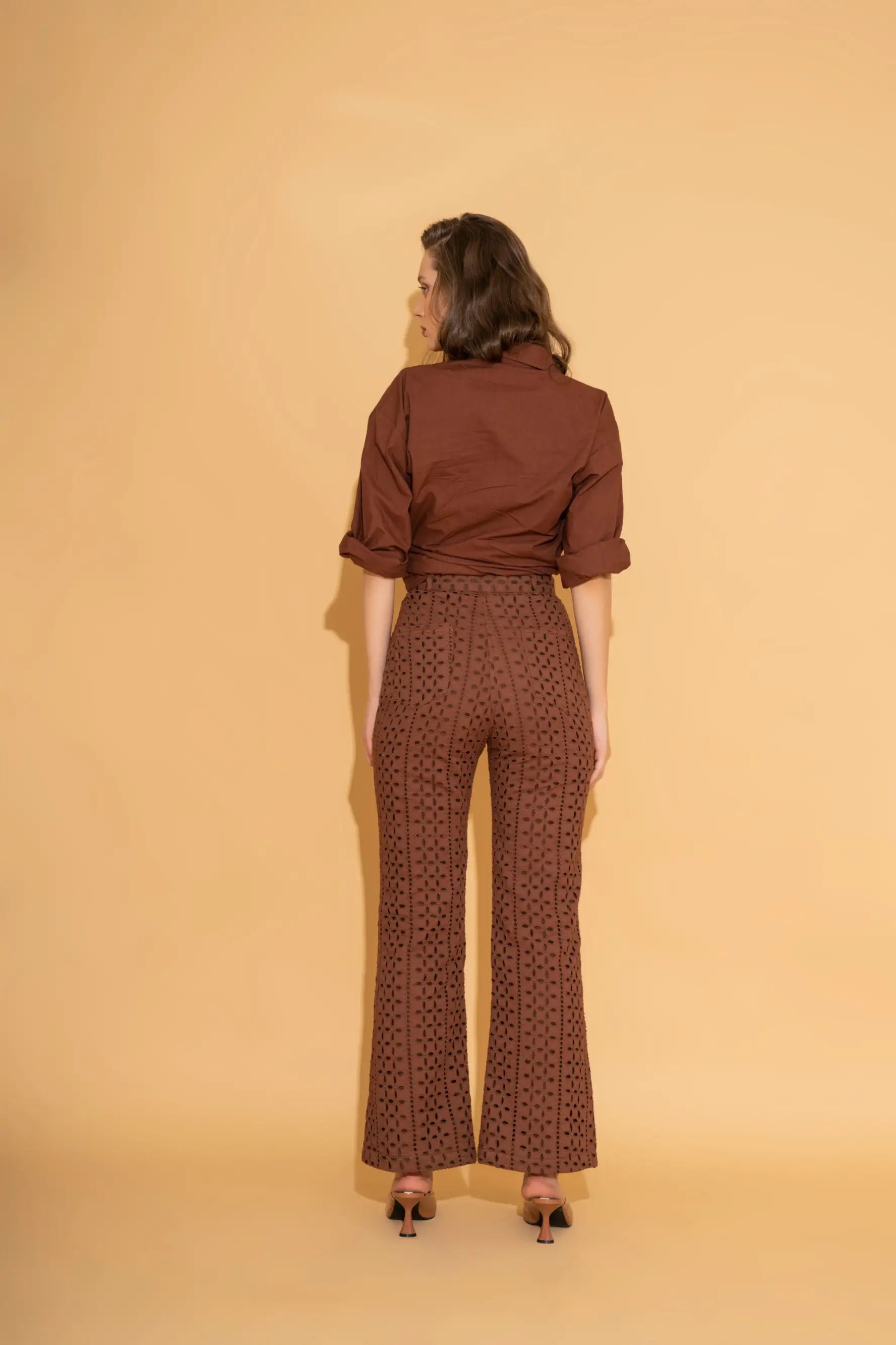 Rust Schiffli Pants - PANTS