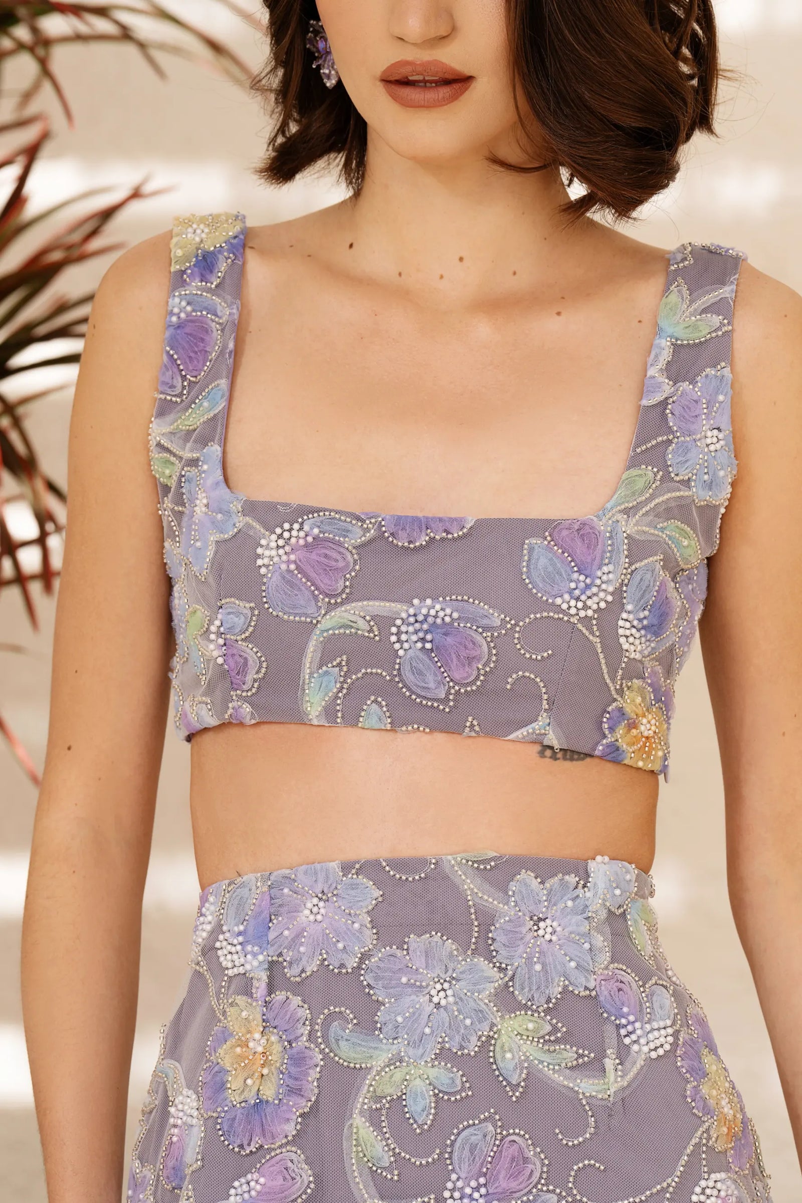 SABRINA Beaded Crop - TOPS