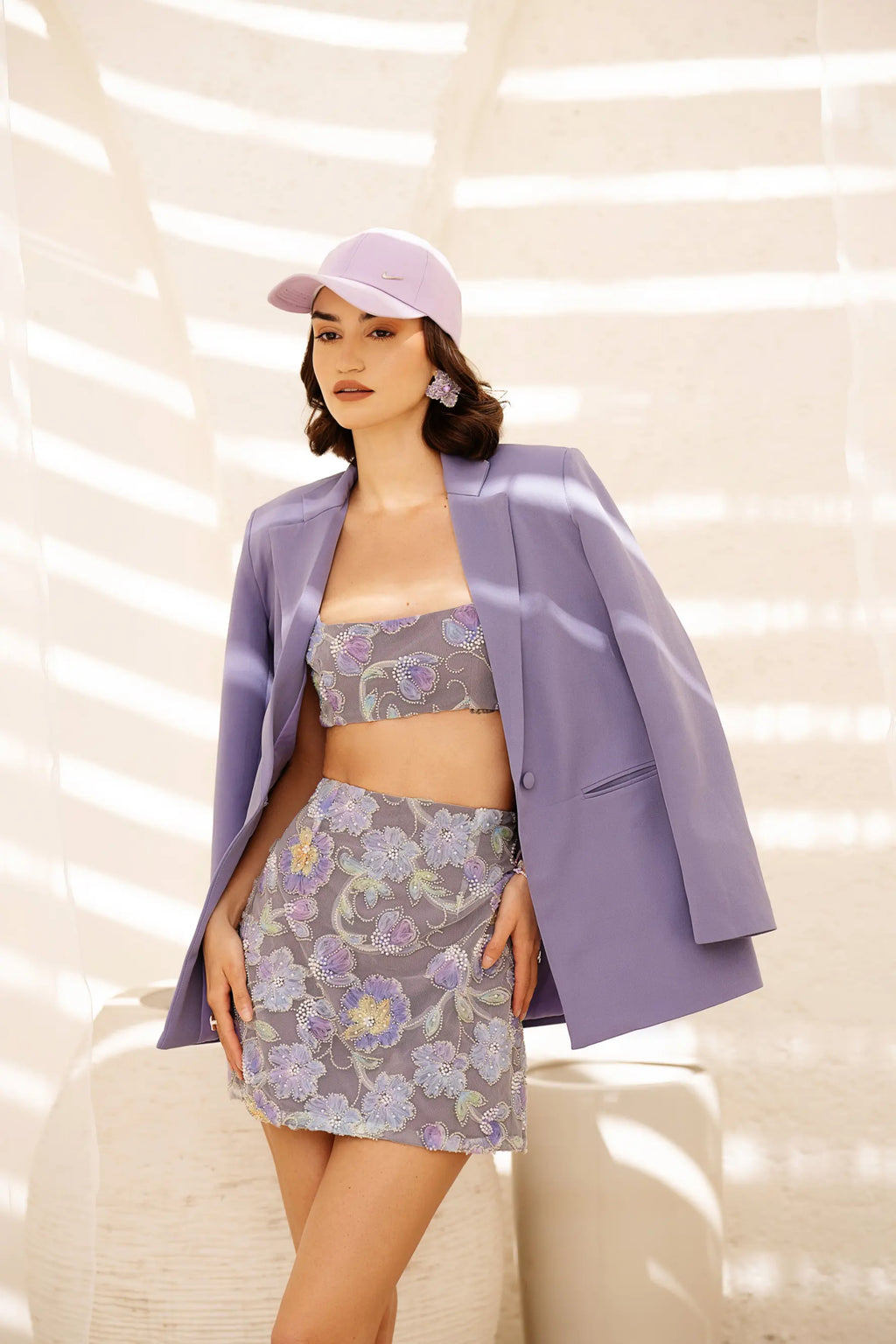 SABRINA Crop Top and Mini Skirt Co-ord - SET