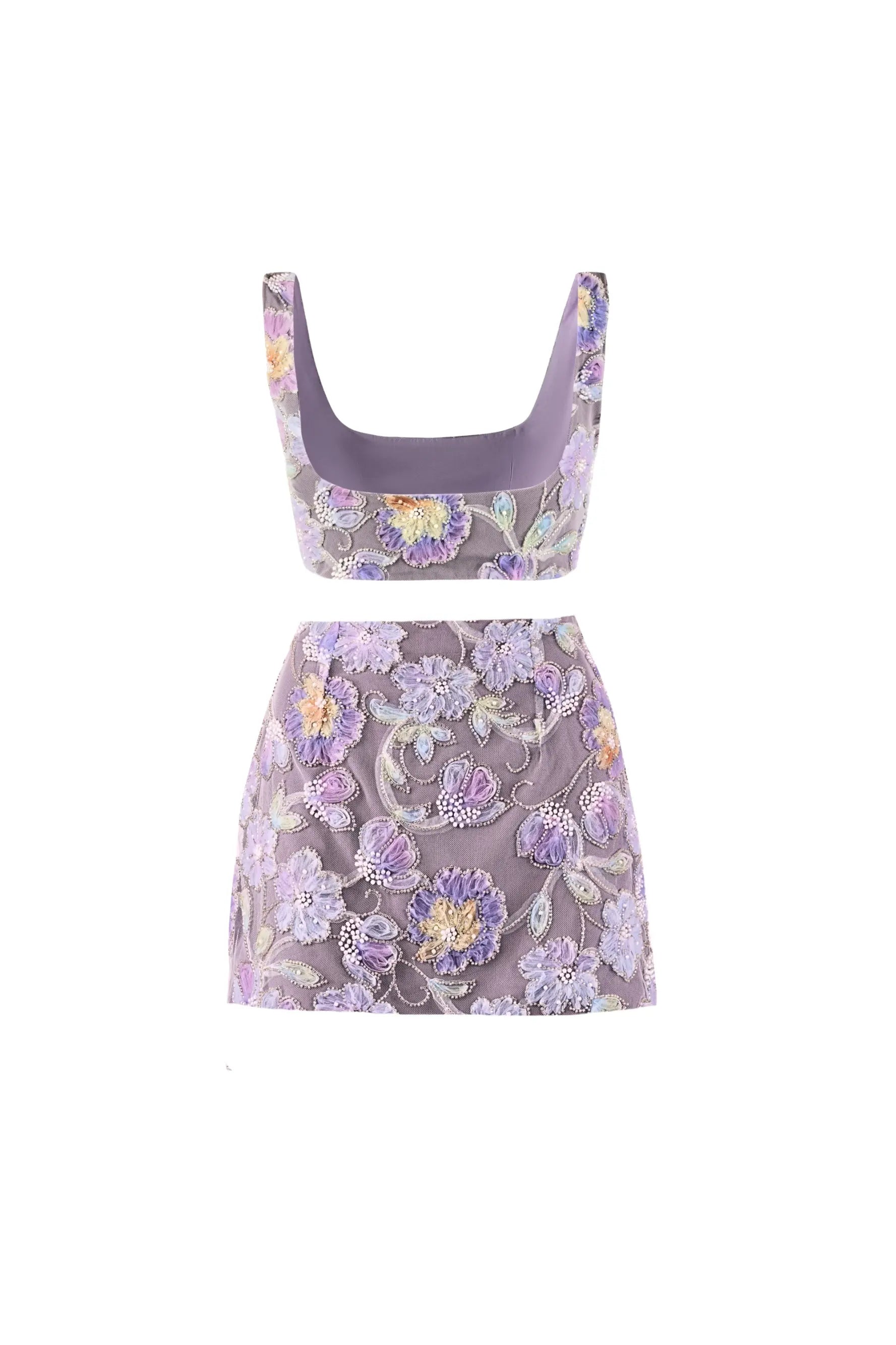 SABRINA Crop Top and Mini Skirt Co-ord - SET