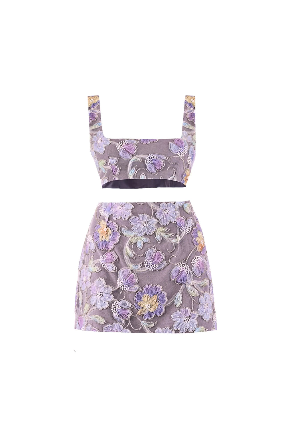 SABRINA Crop Top and Mini Skirt Co-ord - SET