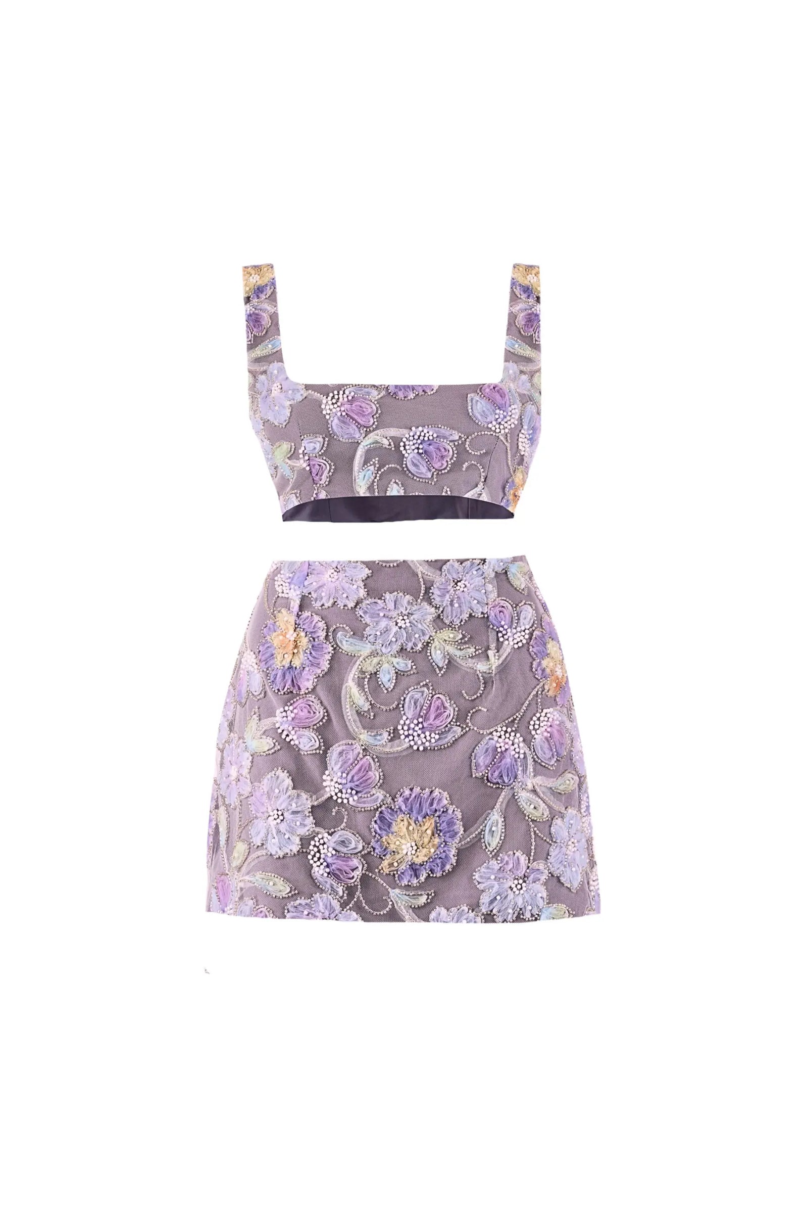SABRINA Crop Top and Mini Skirt Co-ord - SET