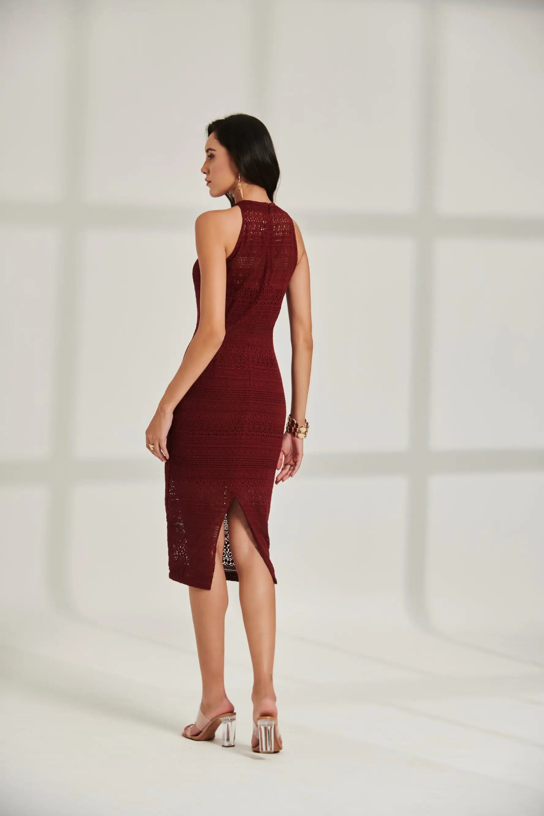 SCARLET Lace Midi - DRESSES