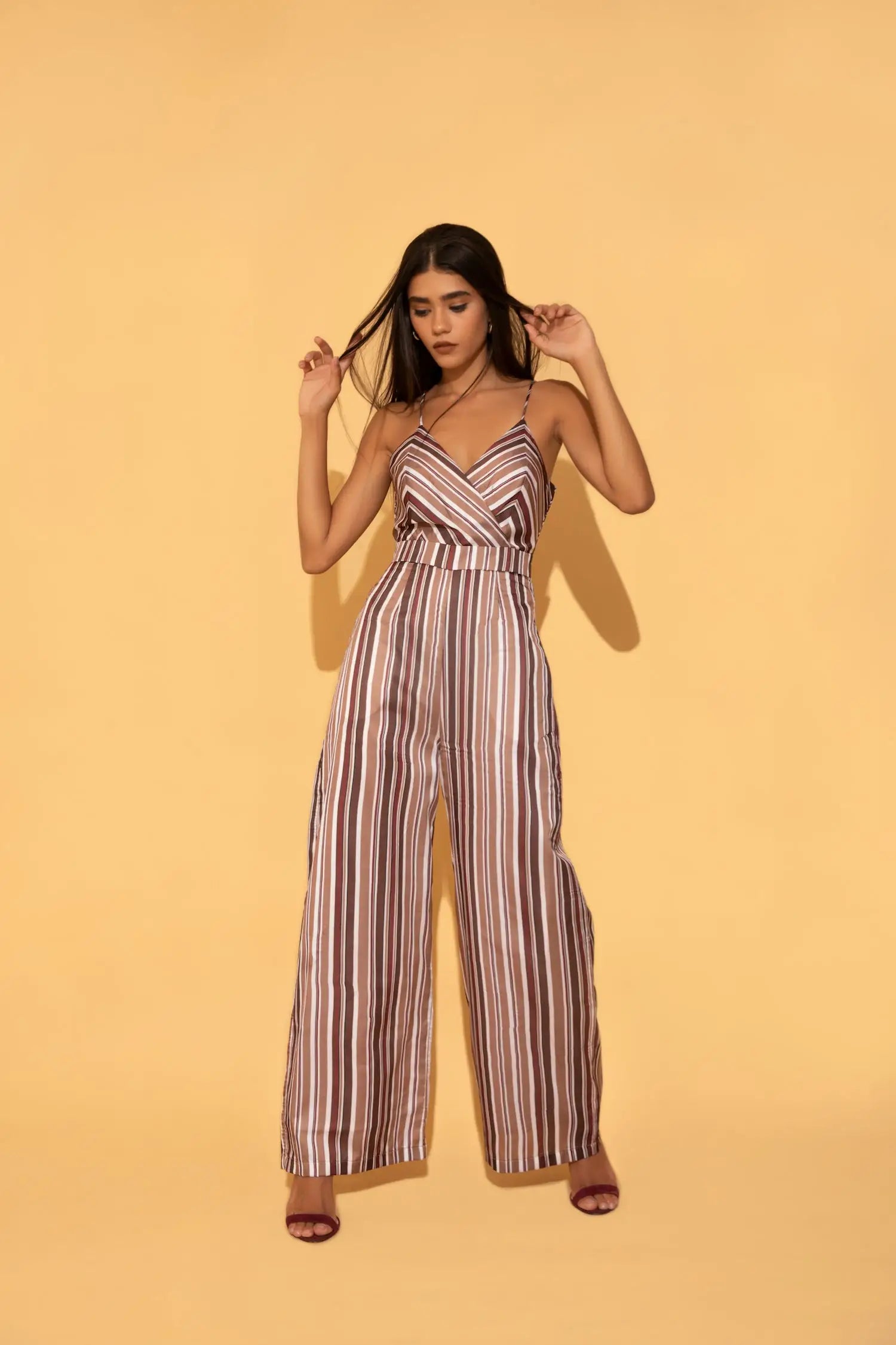 Striped Casual Jumpsuit - Jumpsuits & Rompers