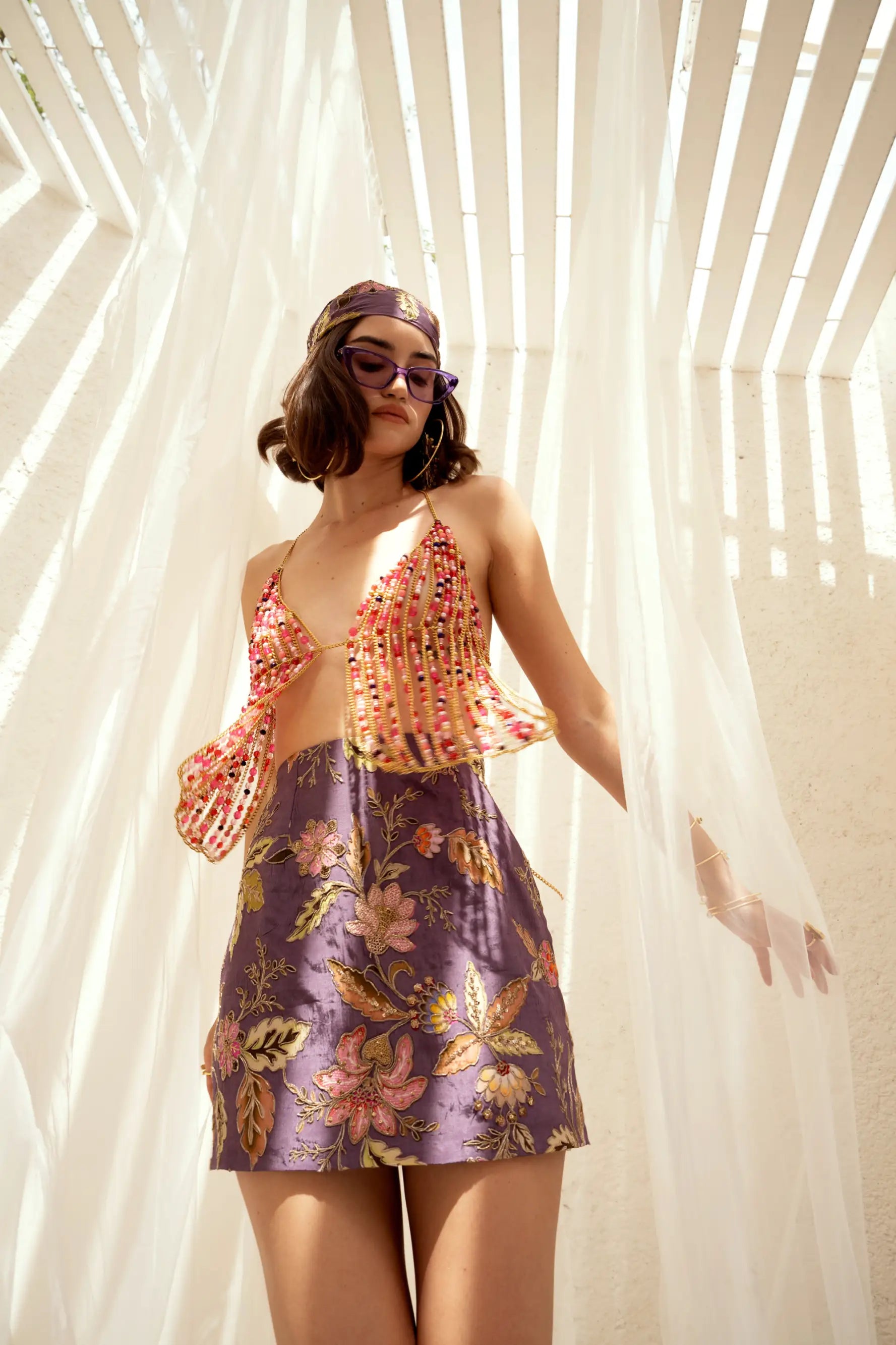 TAYLOR Embroidered Mini - SKIRTS