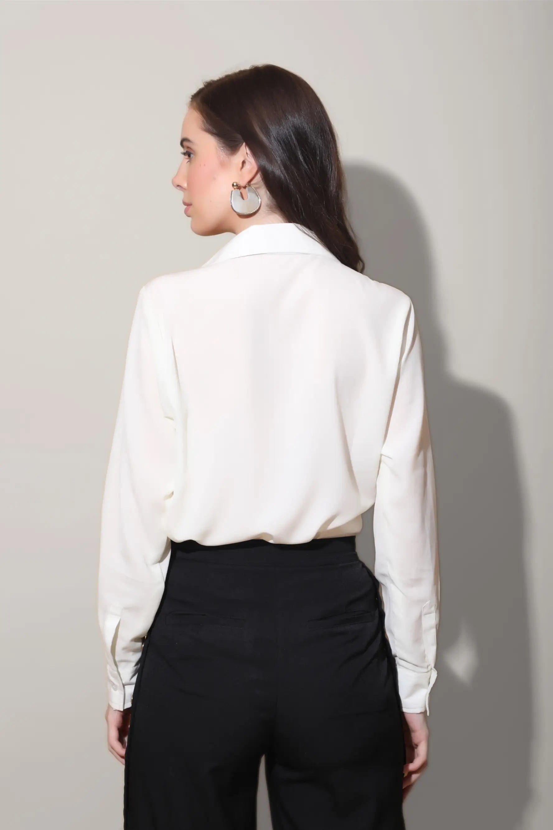 White Classic Collar Shirt - SHIRTS