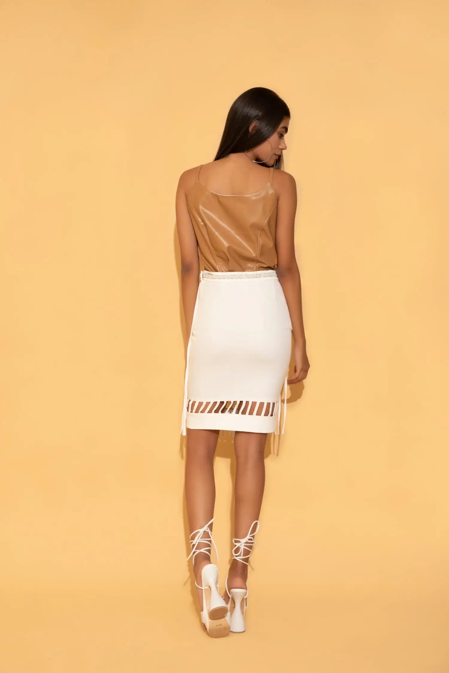 White Tassel Skirt - SKIRTS