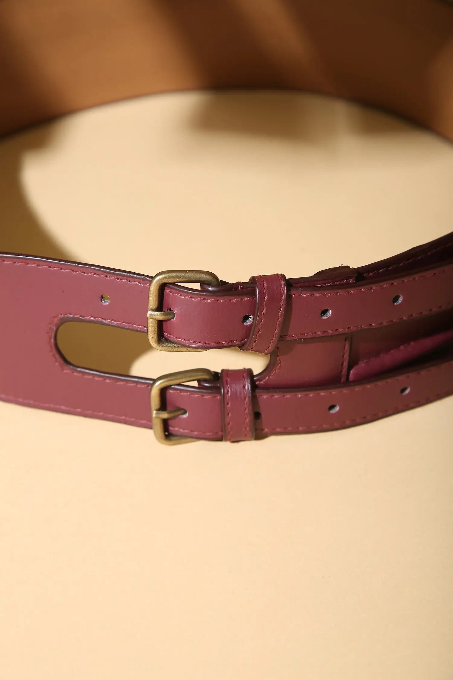 Wine Double Cord Belt - BELTS