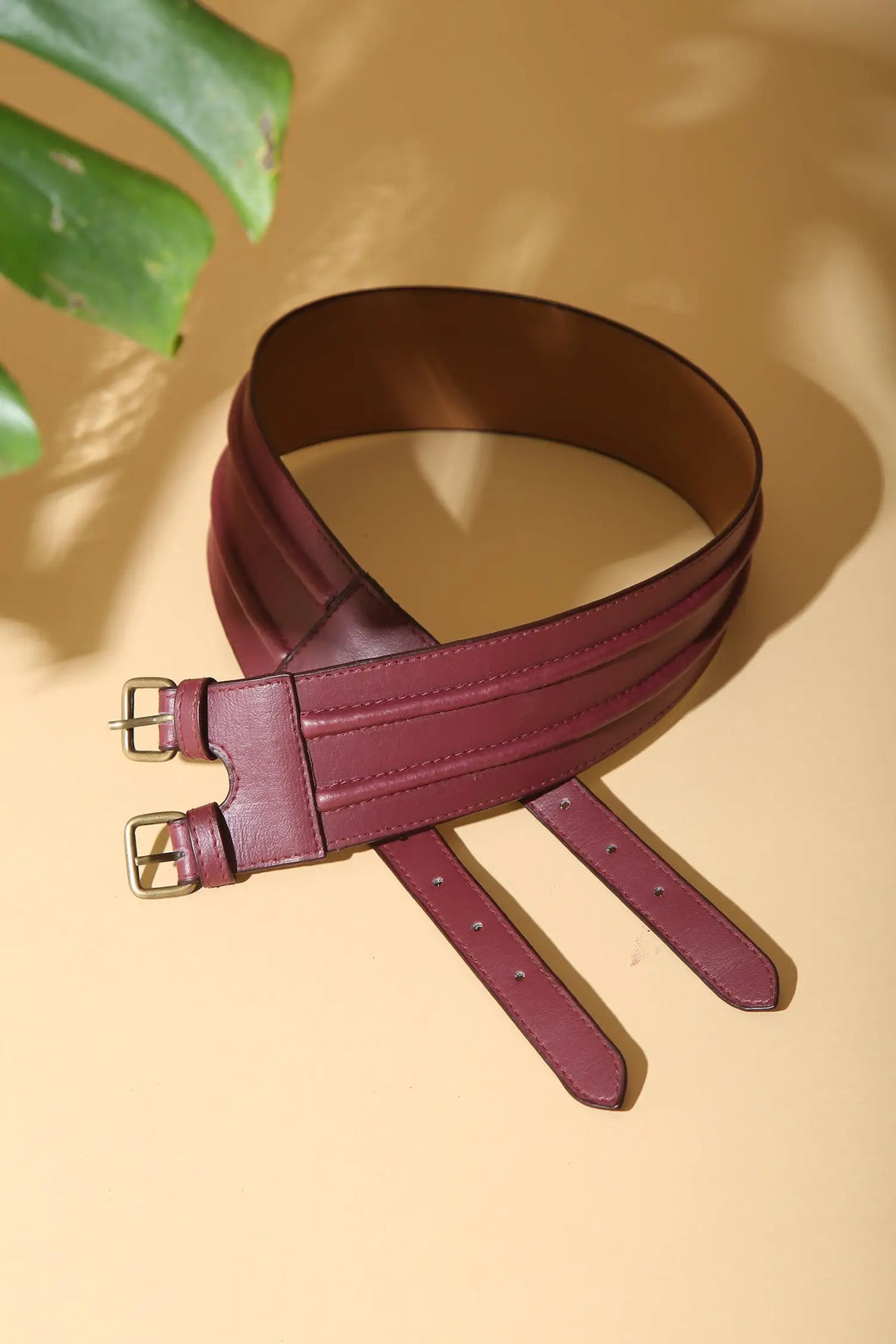 Wine Double Cord Belt - BELTS