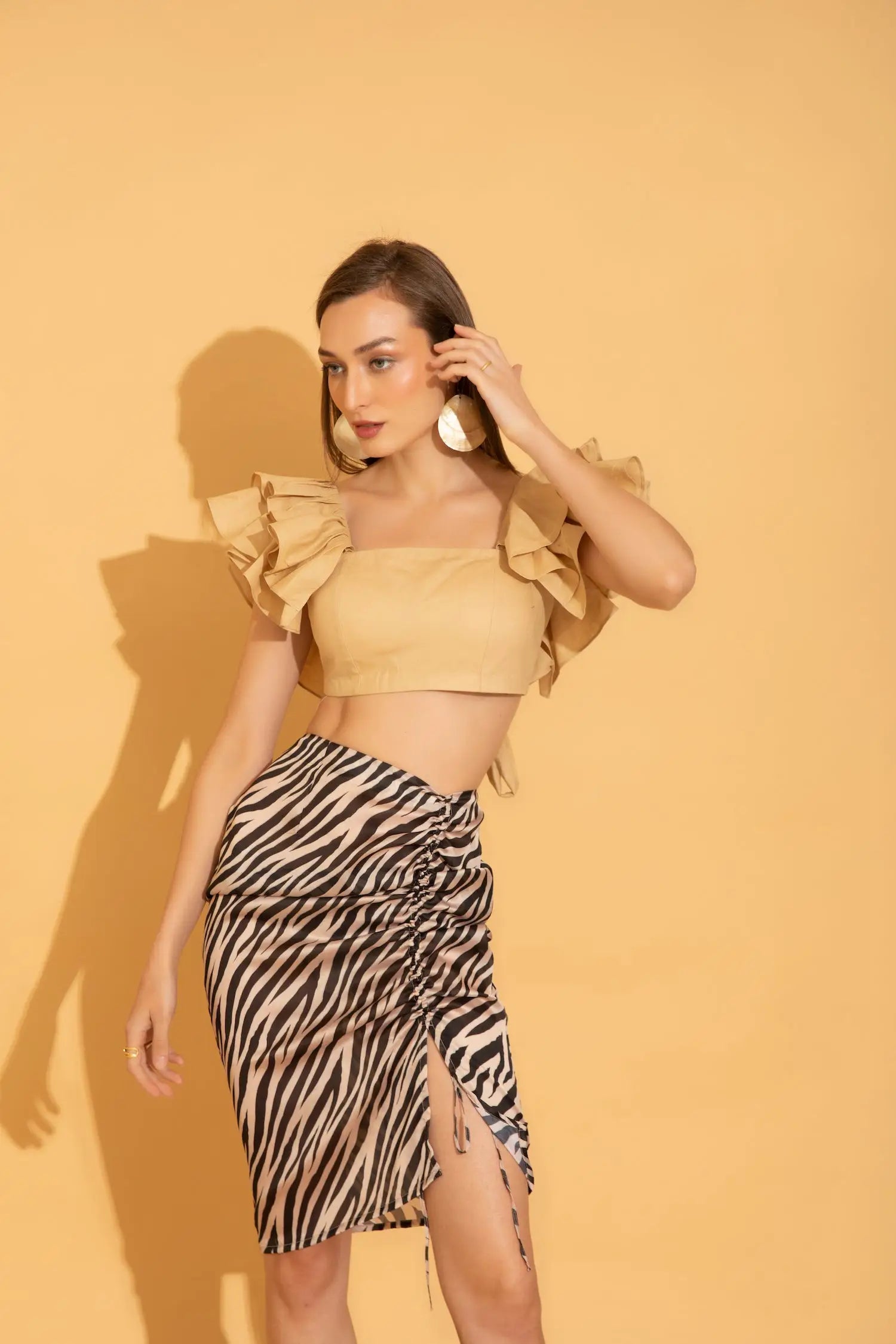 Animal printed skirt for vacation, beachwear and resortwear from Torqadorn