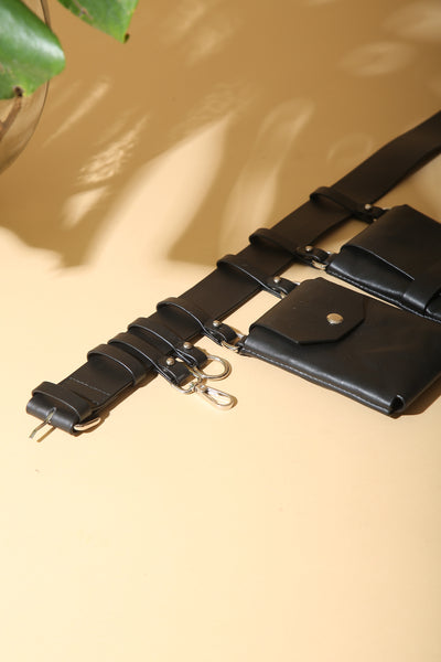 Black Utility Bag Belt