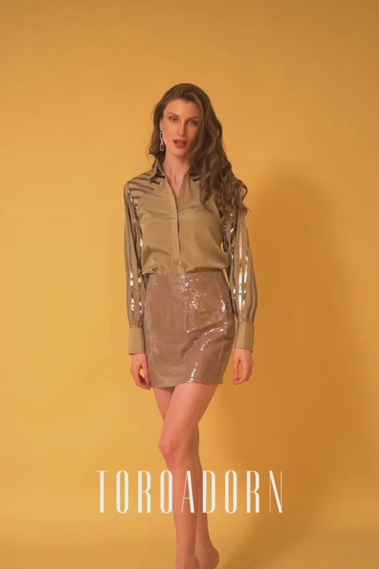 Rexine Detailing Shirt