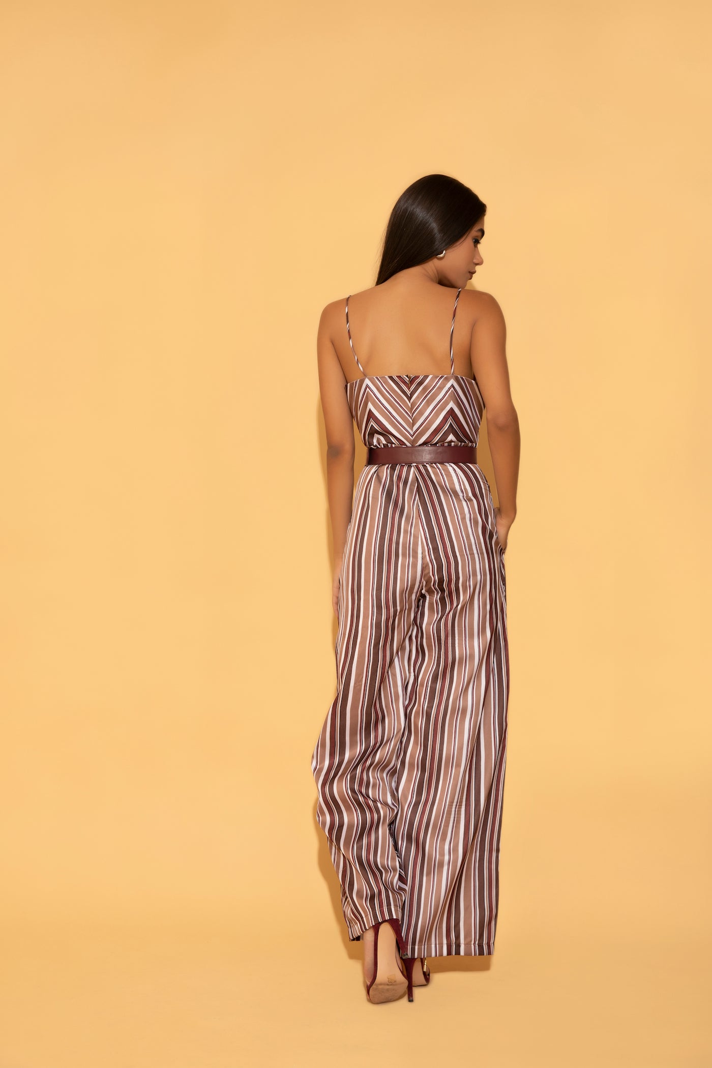Striped Casual Jumpsuit