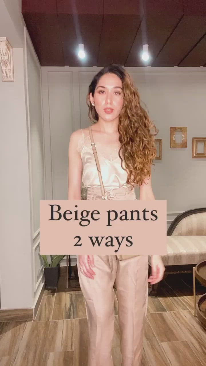 Double Belted Pencil Pants